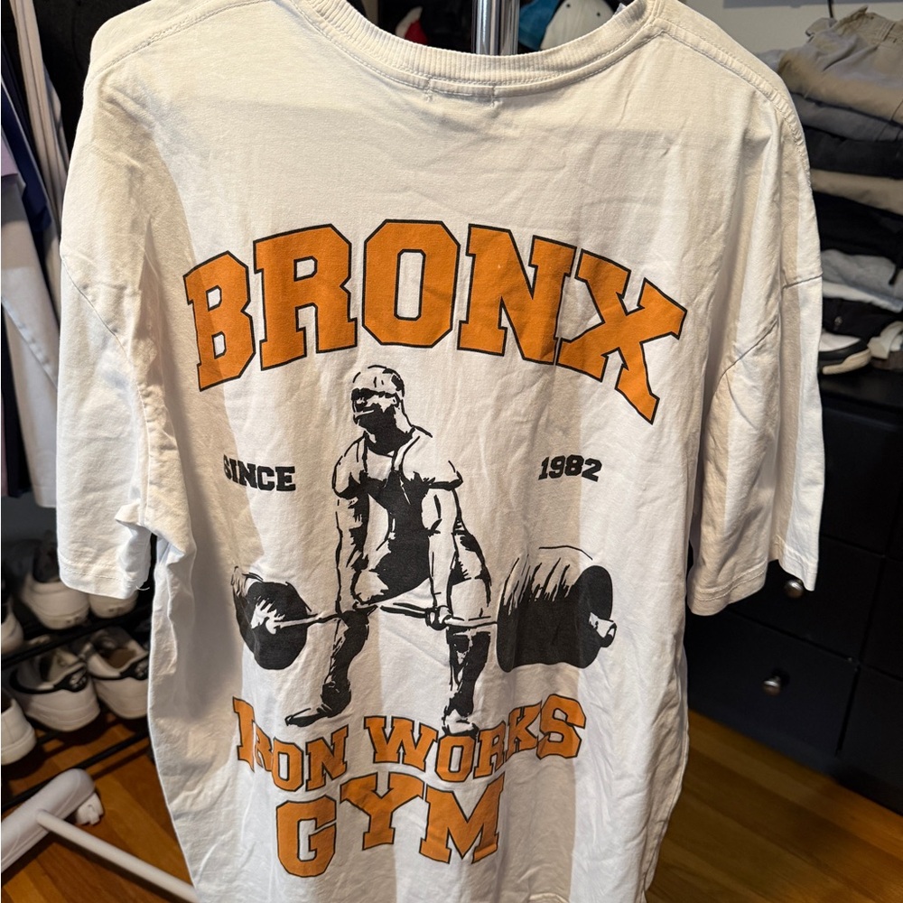 Bronx Iron Works Gym White T-Shirt